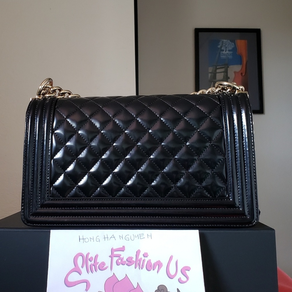 Chanel boy medium black bag - Picture 4 of 8